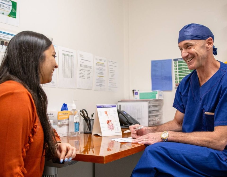 Health professional helping a patient prepare for bariatric surgery